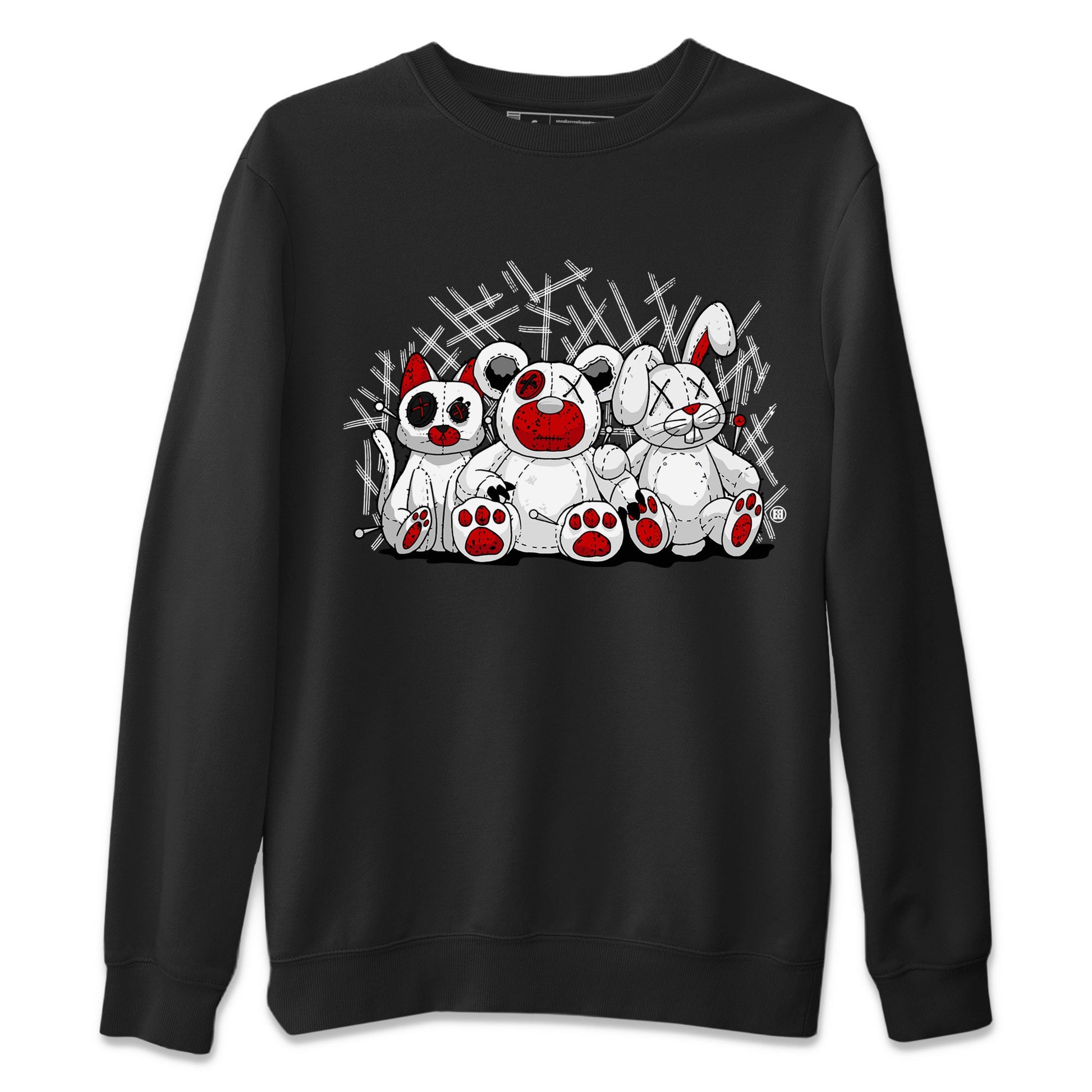 Air Jordan 4 Red Cement Sneaker Match Tees Animal Homies Sneaker Tees AJ4 Red Cement Tee Unisex Shirts Black 2