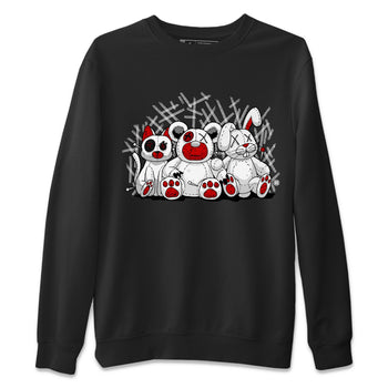 Air Jordan 4 Red Cement Sneaker Match Tees Animal Homies Sneaker Tees AJ4 Red Cement Tee Unisex Shirts Black 2
