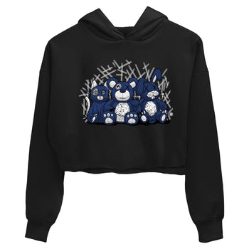Jordan 5 Retro Midnight Navy shirt to match jordans Navy Animal Homies sneaker tees Air Jordan 5 Georgetown 5s Navy SNRT Sneaker Tees Black 2 Crop T-Shirt
