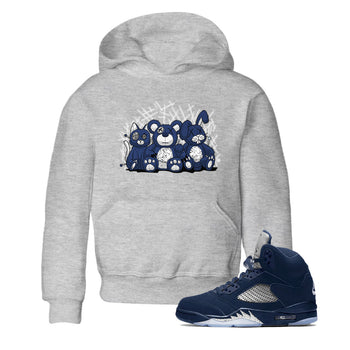Jordan 5 Retro Midnight Navy shirt to match jordans Navy Animal Homies sneaker tees Air Jordan 5 Georgetown 5s Navy SNRT Sneaker Tees Baby Toddler Sneaker Matching Shirt Heather Grey 1 T-Shirt