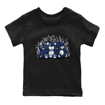 Jordan 5 Retro Midnight Navy shirt to match jordans Navy Animal Homies sneaker tees Air Jordan 5 Georgetown 5s Navy SNRT Sneaker Tees Baby Toddler Sneaker Matching Shirt Black 2 T-Shirt