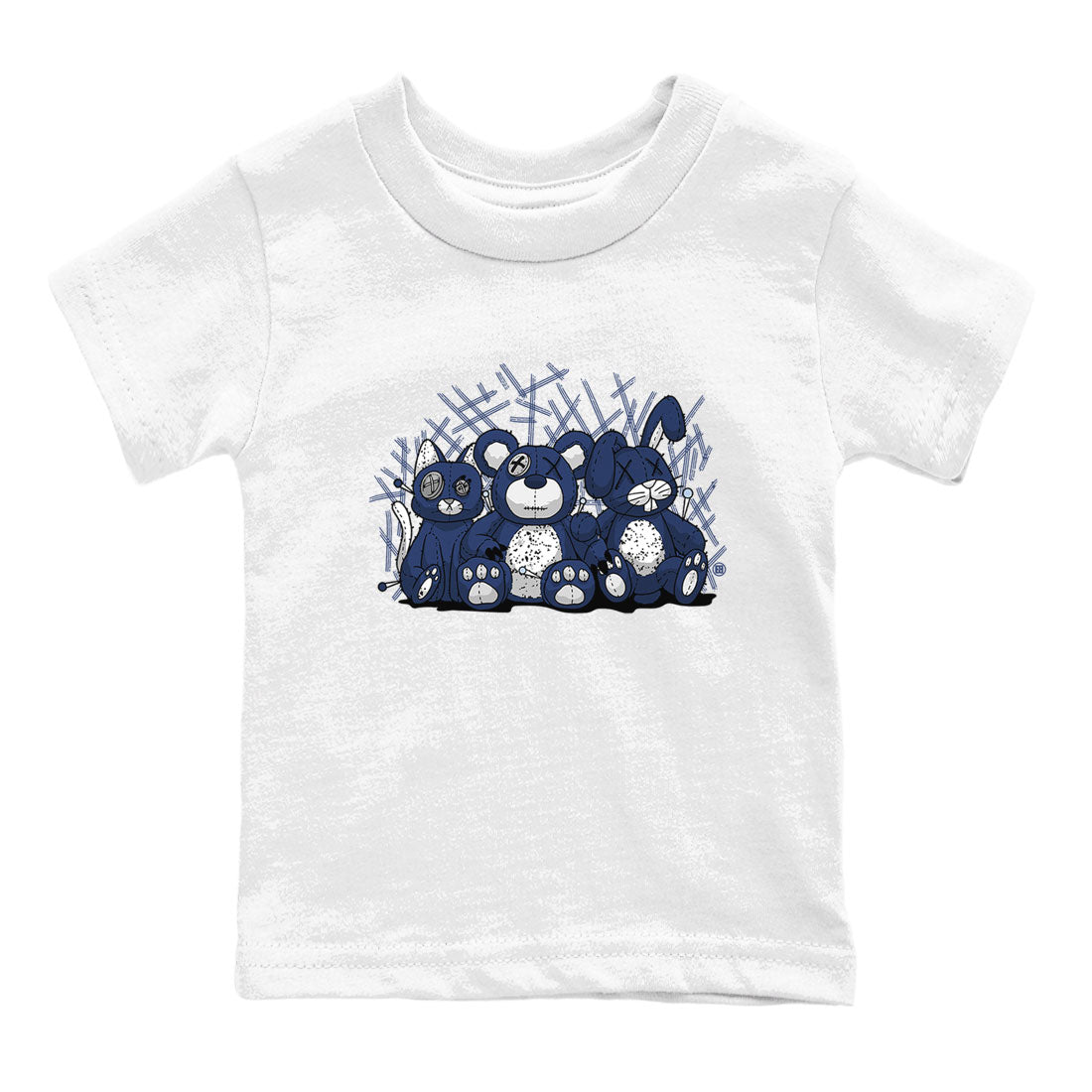 Jordan 5 Retro Midnight Navy shirt to match jordans Navy Animal Homies sneaker tees Air Jordan 5 Georgetown 5s Navy SNRT Sneaker Tees Baby Toddler Sneaker Matching Shirt White 2 T-Shirt