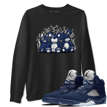 Jordan 5 Retro Midnight Navy shirt to match jordans Navy Animal Homies sneaker tees Air Jordan 5 Georgetown 5s Navy SNRT Sneaker Tees Unisex Navy 5s Sneaker Matching Clothes Black 1 T-Shirt