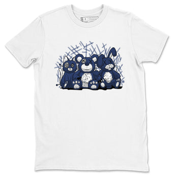 Jordan 5 Retro Midnight Navy shirt to match jordans Navy Animal Homies sneaker tees Air Jordan 5 Georgetown 5s Navy SNRT Sneaker Tees Unisex Navy 5s Sneaker Matching Clothes White 2 T-Shirt
