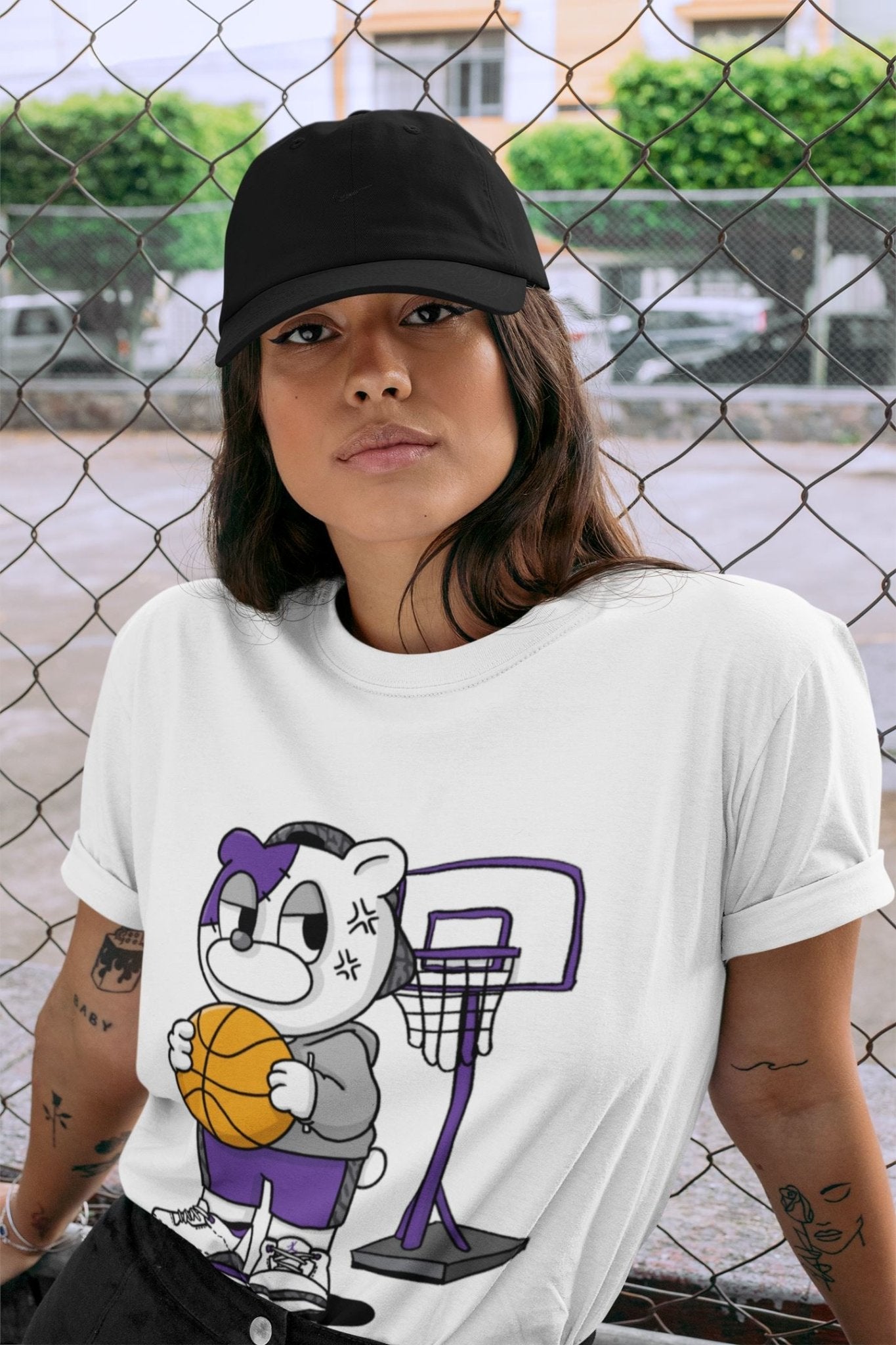 Jordan 3 Dark Iris Sneaker Match Tees Annoyed Bear Sneaker Tees Jordan 3 Dark Iris Sneaker Release Tees Unisex Shirts