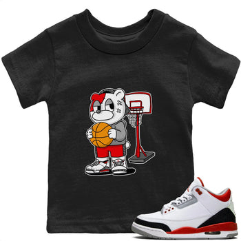Jordan 3 Fire Red Sneaker Match Tees Annoyed Bear Sneaker Tees Jordan 3 Fire Red Sneaker Release Tees Kids Shirts