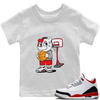 Jordan 3 Fire Red Sneaker Match Tees Annoyed Bear Sneaker Tees Jordan 3 Fire Red Sneaker Release Tees Kids Shirts