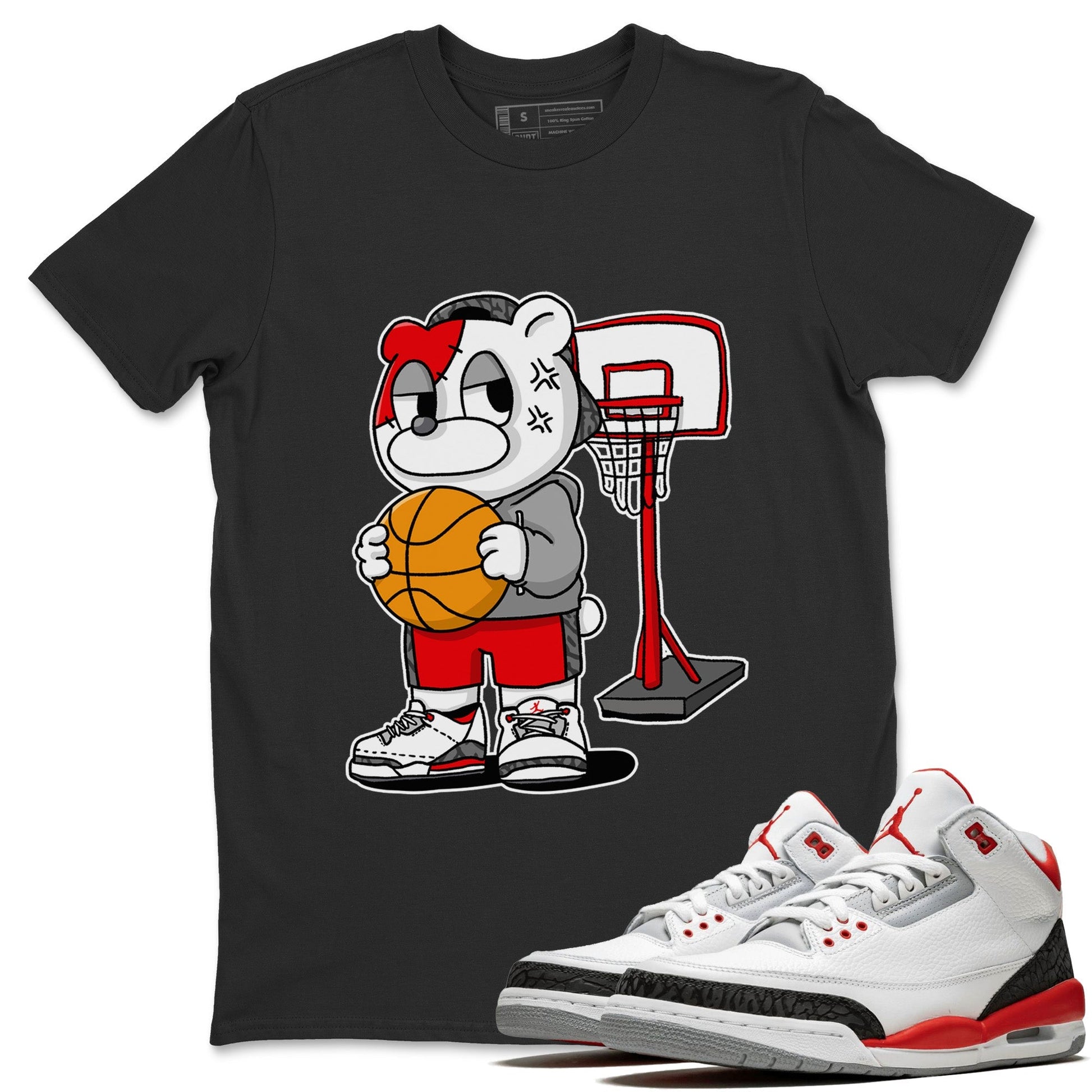 Jordan 3 Fire Red Sneaker Match Tees Annoyed Bear Sneaker Tees Jordan 3 Fire Red Sneaker Release Tees Unisex Shirts
