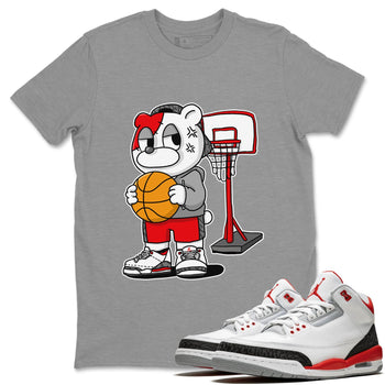Jordan 3 Fire Red Sneaker Match Tees Annoyed Bear Sneaker Tees Jordan 3 Fire Red Sneaker Release Tees Unisex Shirts