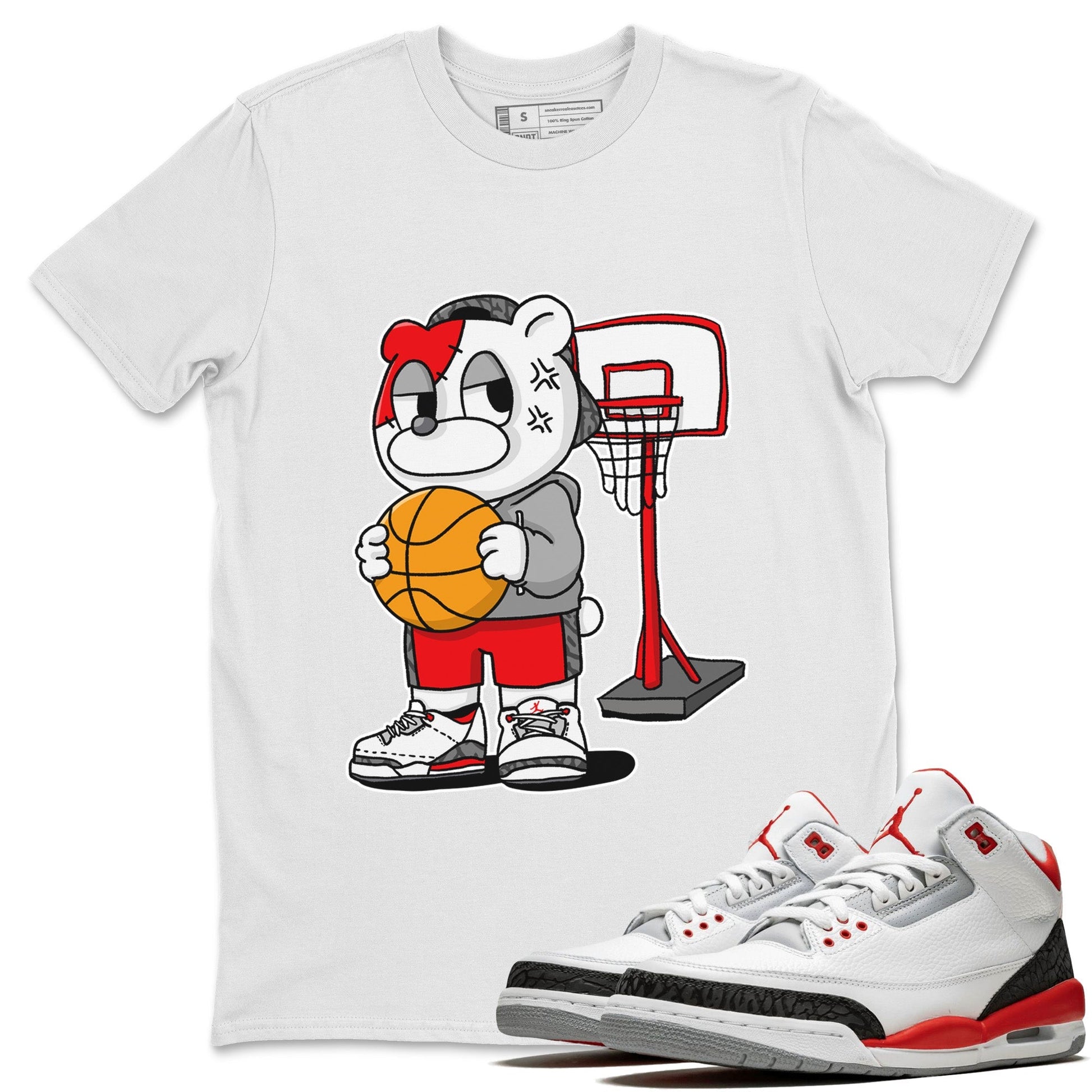 Jordan 3 Fire Red Sneaker Match Tees Annoyed Bear Sneaker Tees Jordan 3 Fire Red Sneaker Release Tees Unisex Shirts