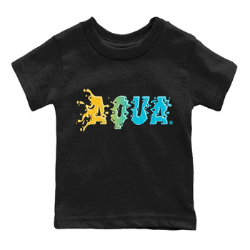 Jordan 5 Aqua Sneaker Match Tees Aqua Sneaker Tees Jordan 5 Aqua Sneaker Release Tees Kids Shirts