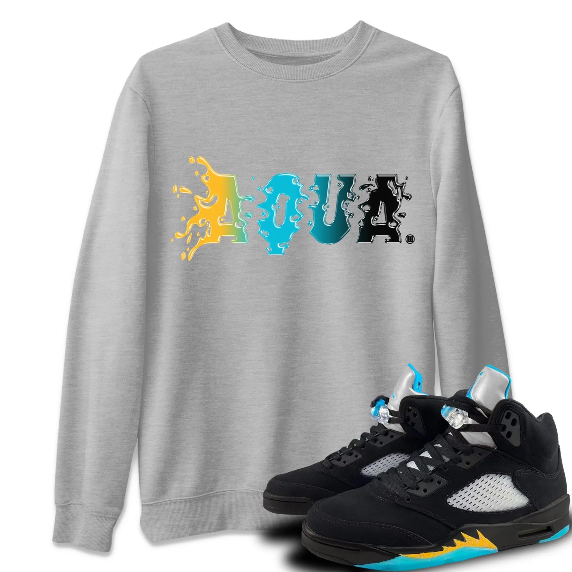 Jordan 5 Aqua Sneaker Match Tees Aqua Sneaker Tees Jordan 5 Aqua Sneaker Release Tees Unisex Shirts