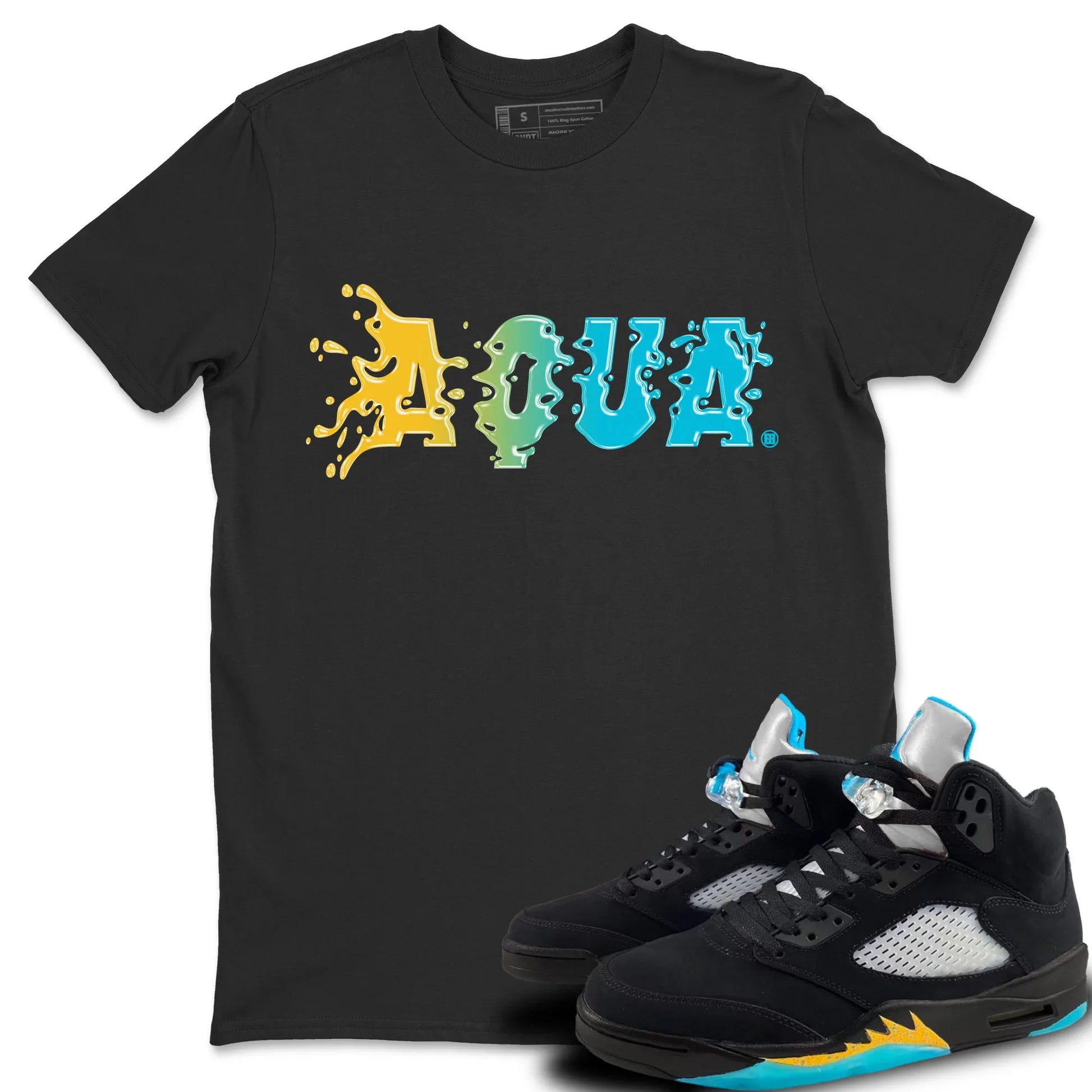 Jordan 5 Aqua Sneaker Match Tees Aqua Sneaker Tees Jordan 5 Aqua Sneaker Release Tees Unisex Shirts