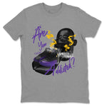 Air Jordan 12 Field Purple Sneaker Match Tees Are You Addicted Sneaker Tees AJ12 Field Purple Sneaker Release Tees Unisex Shirts Heather Grey 2