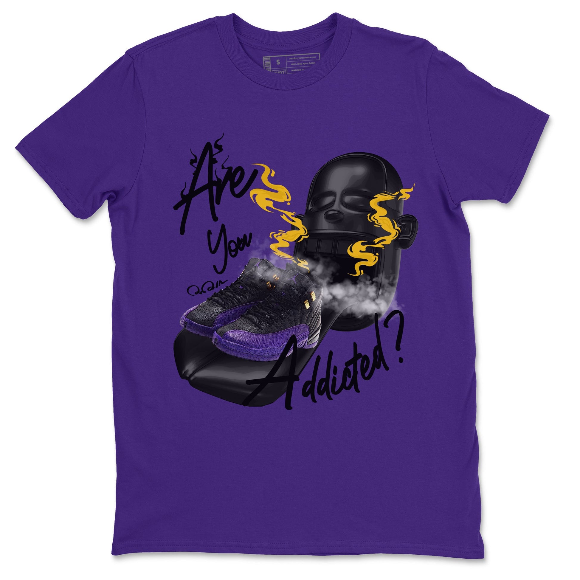 Air Jordan 12 Field Purple Sneaker Match Tees Are You Addicted Sneaker Tees AJ12 Field Purple Sneaker Release Tees Unisex Shirts Purple 2