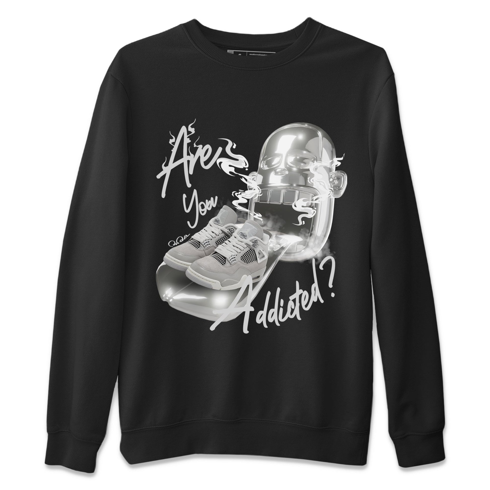 Air Jordan 4 Light Iron Ore shirt to match jordans Are You Addicted sneaker tees AJ4 Frozen Moments SNRT Sneaker Release Tees Unisex Black 2 T-Shirt