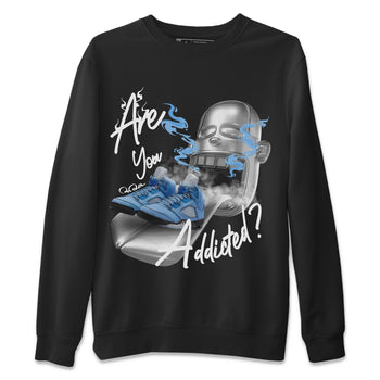 Jordan 5 UNC Jordan Shirts Are You Addicted Sneaker Tees AJ5 UNC SNRT Sneaker Tees Unisex Shirts Black 2