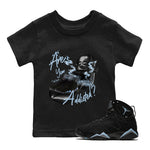 Air Jordan 7 Chambray Sneaker Match Tees Are You Addicted Sneaker Tees AJ7 Chambray Sneaker Release Tees Kids Shirts Black 1