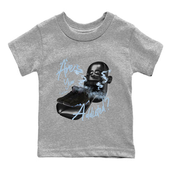 Air Jordan 7 Chambray Sneaker Match Tees Are You Addicted Sneaker Tees AJ7 Chambray Sneaker Release Tees Kids Shirts Heather Grey 2