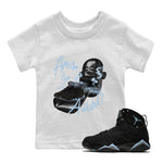 Air Jordan 7 Chambray Sneaker Match Tees Are You Addicted Sneaker Tees AJ7 Chambray Sneaker Release Tees Kids Shirts White 1