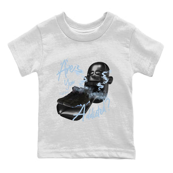 Air Jordan 7 Chambray Sneaker Match Tees Are You Addicted Sneaker Tees AJ7 Chambray Sneaker Release Tees Kids Shirts White 2