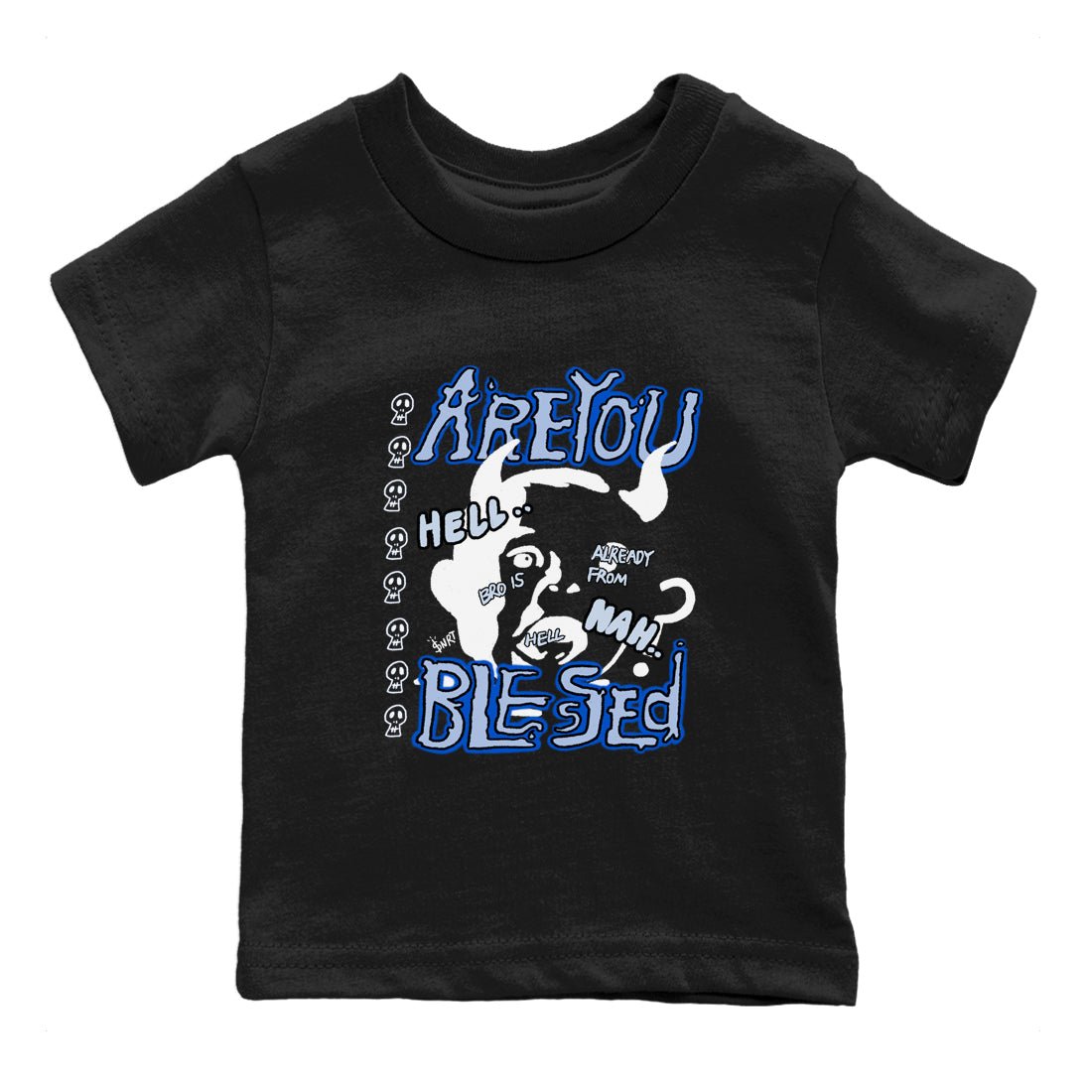 11s Low Space shirt to match jordans Are You Blessed sneaker tees Air Jordan 11 Black/Varsity Royal SNRT sneaker release tees baby toddler Black 2 cotton Shirt