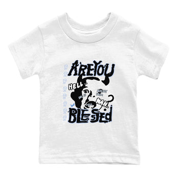 11s Low Space shirt to match jordans Are You Blessed sneaker tees Air Jordan 11 Black/Varsity Royal SNRT sneaker release tees baby toddler White 2 cotton Shirt