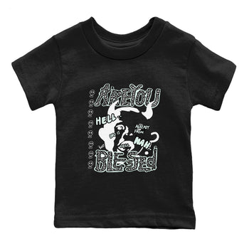 3s Green Glow shirt to match jordans Are You Blessed sneaker tees Air Jordan 3 Green Glow SNRT sneaker release tees baby toddler Black 2 cotton Shirt