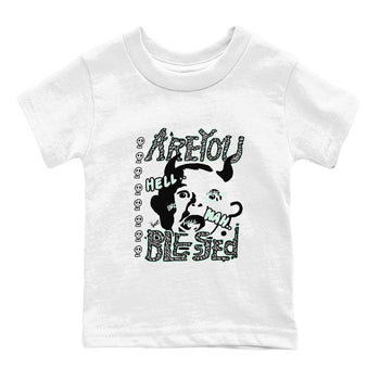 3s Green Glow shirt to match jordans Are You Blessed sneaker tees Air Jordan 3 Green Glow SNRT sneaker release tees baby toddler White 2 cotton Shirt