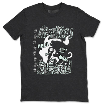 3s Green Glow shirt to match jordans Are You Blessed sneaker tees Air Jordan 3 Green Glow SNRT Sneaker Release Tees unisex cotton Charcoal Heather 2 crew neck shirt