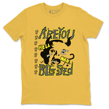 4s Vivid Sulfur shirt to match jordans Are You Blessed sneaker tees Air Jordan 4 Vivid Sulfur SNRT Sneaker Release Tees unisex cotton Daisy 2 crew neck shirt