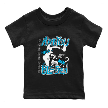 AJ9 Powder Blue shirt to match jordans Are You Blessed sneaker tees Air Jordan 9 Powder Blue SNRT sneaker release tees baby toddler Black 2 cotton Shirt