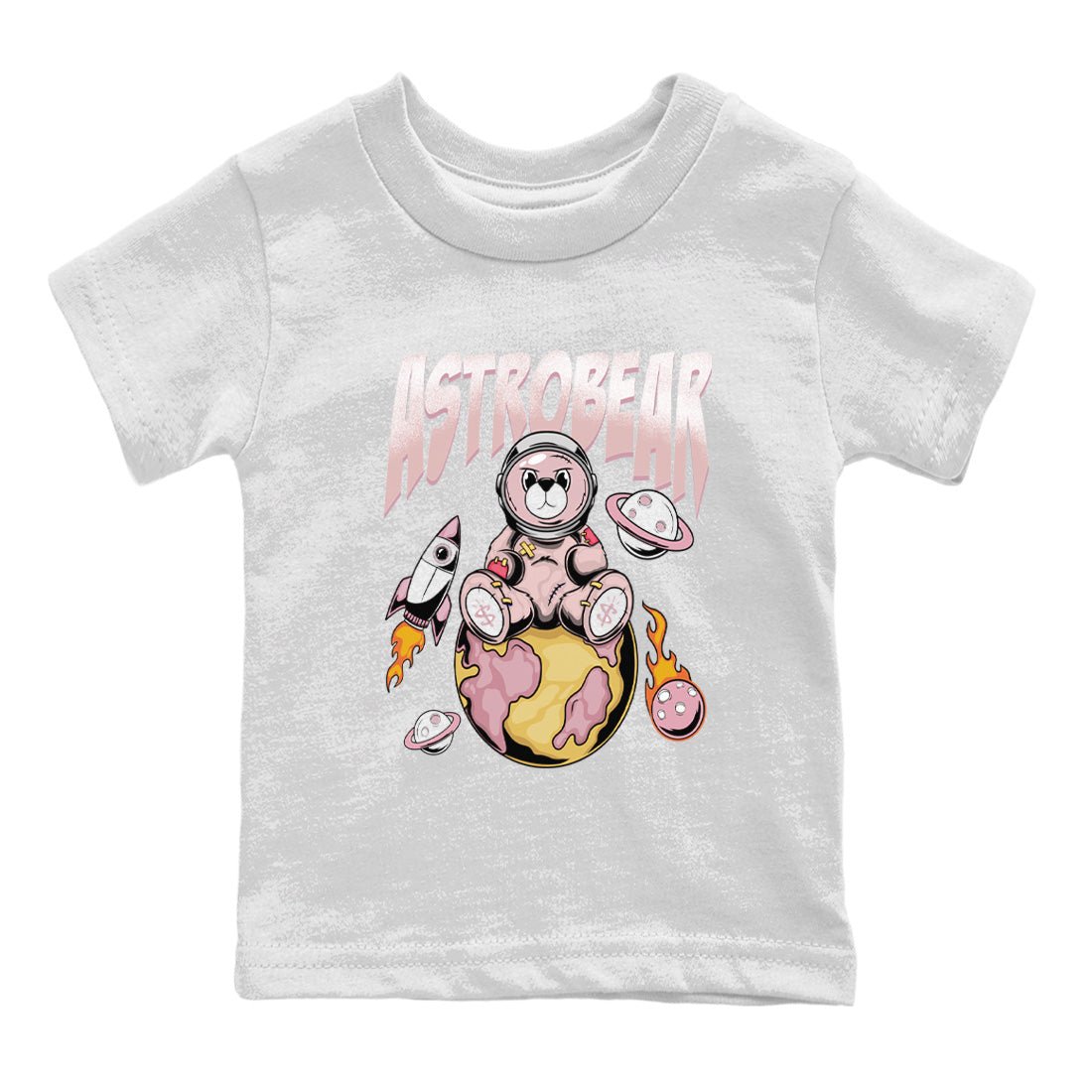 Air Jordan 1 Washed Pink Sneaker Match Tees Astrobear Sneaker Tees Air Jordan 1 High OG WMNS Washed Pink Sneaker Release Tees Kids Shirts White 2