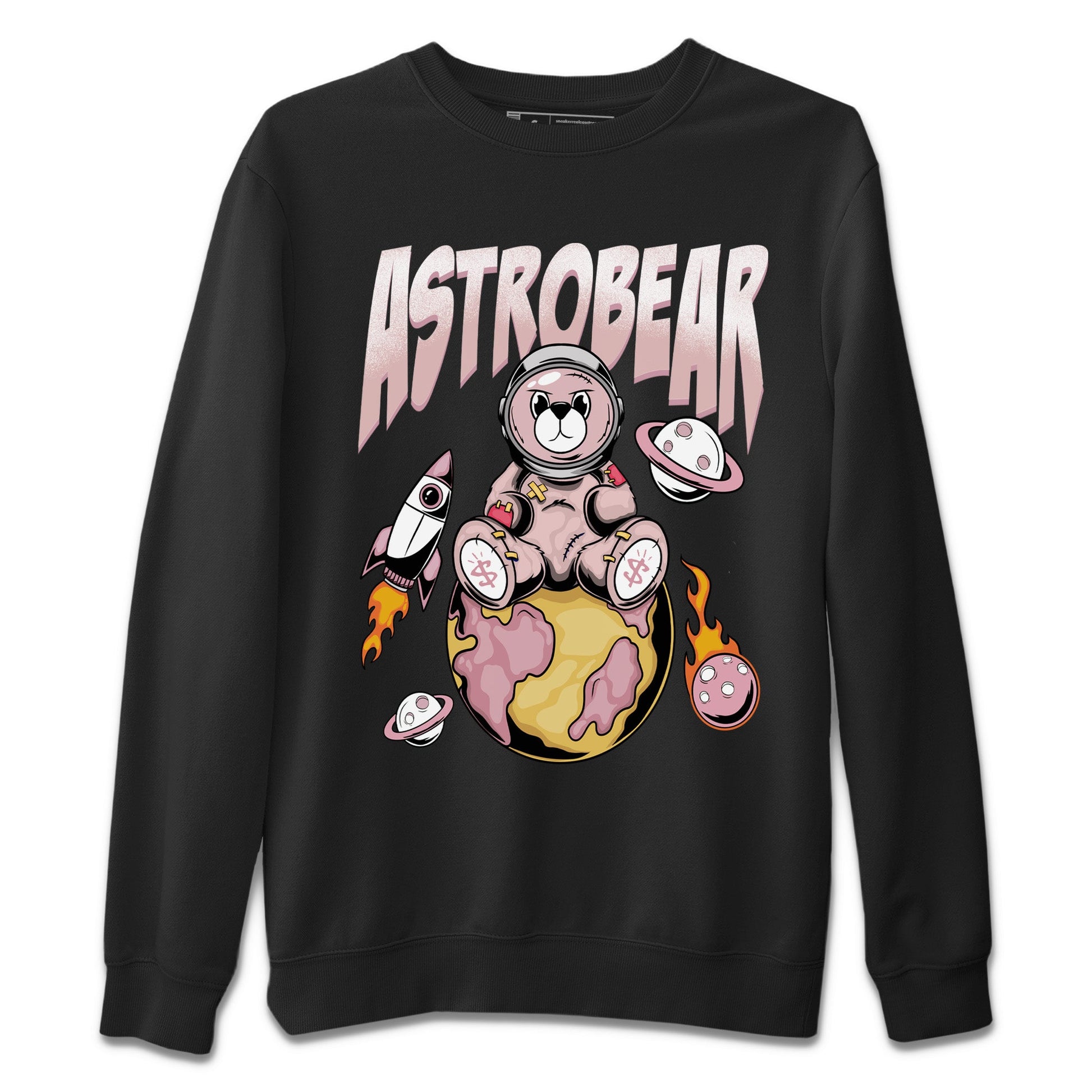 Air Jordan 1 Washed Pink Sneaker Match Tees Astrobear Sneaker Tees Air Jordan 1 High OG WMNS Washed Pink Sneaker Release Tees Unisex Shirts Black 2