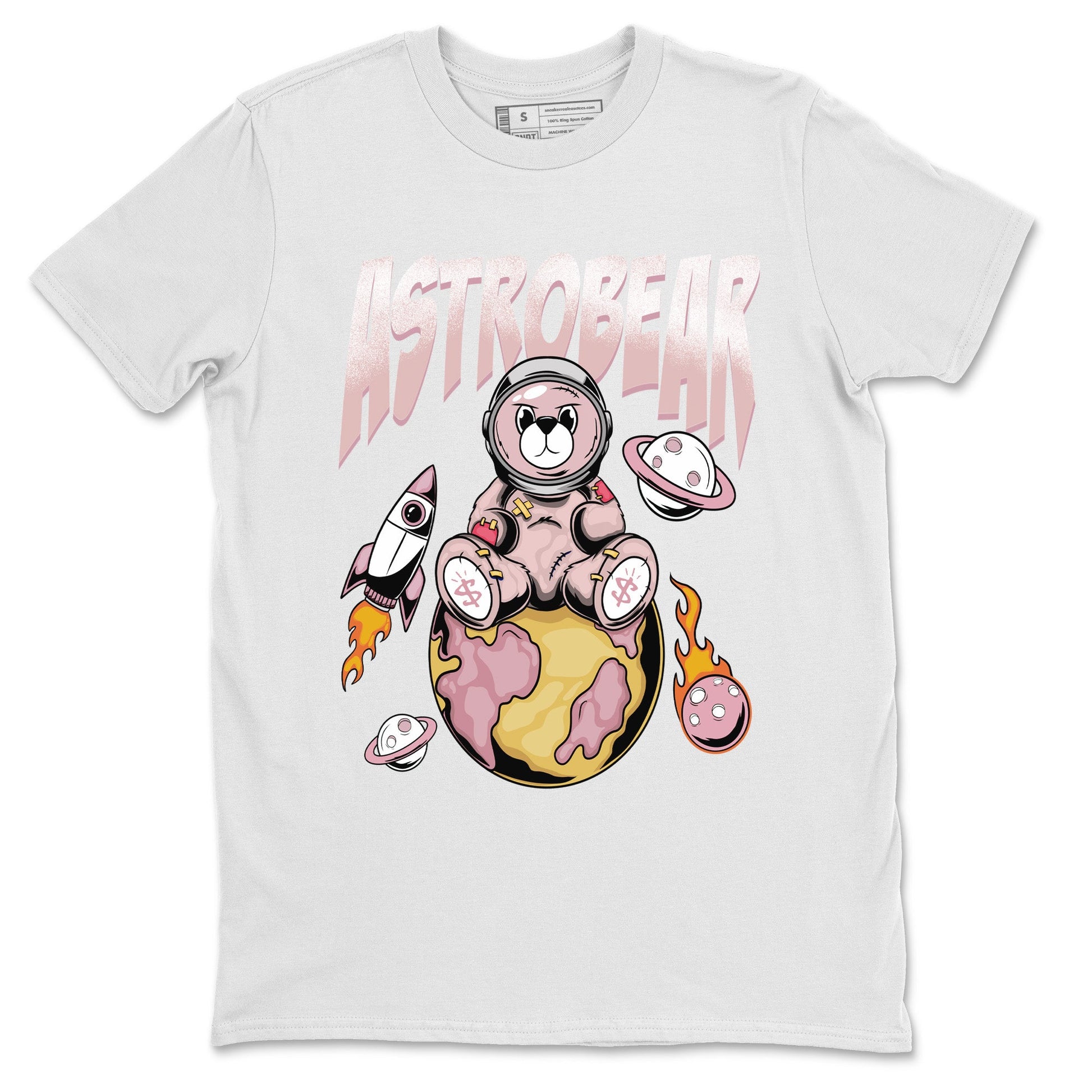 Air Jordan 1 Washed Pink Sneaker Match Tees Astrobear Sneaker Tees Air Jordan 1 High OG WMNS Washed Pink Sneaker Release Tees Unisex Shirts White 2