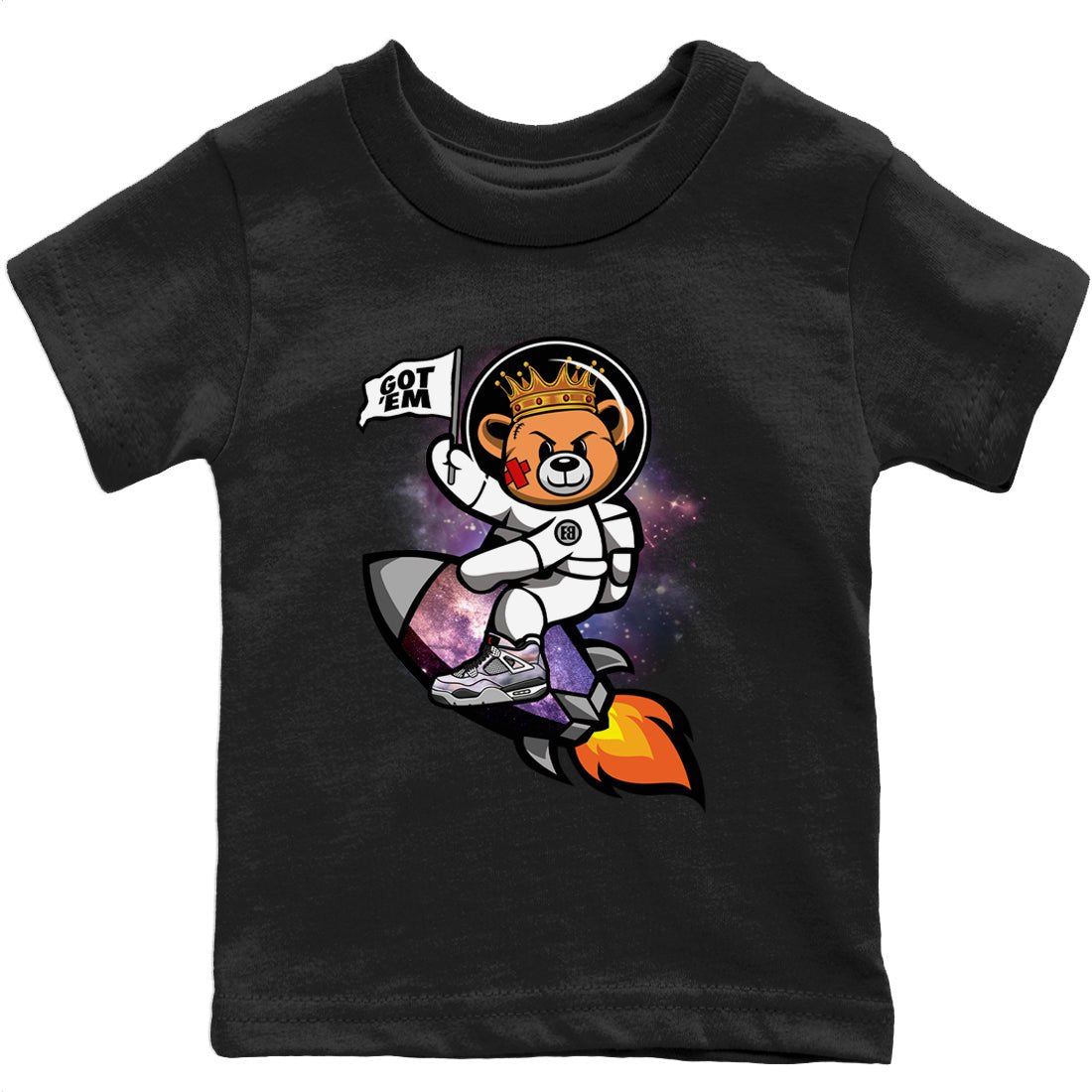 Jordan 4 Zen Master Sneaker Match Tees Astronaut Bear Sneaker Tees Jordan 4 Zen Master Sneaker Release Tees Kids Shirts