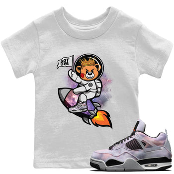 Jordan 4 Zen Master Sneaker Match Tees Astronaut Bear Sneaker Tees Jordan 4 Zen Master Sneaker Release Tees Kids Shirts