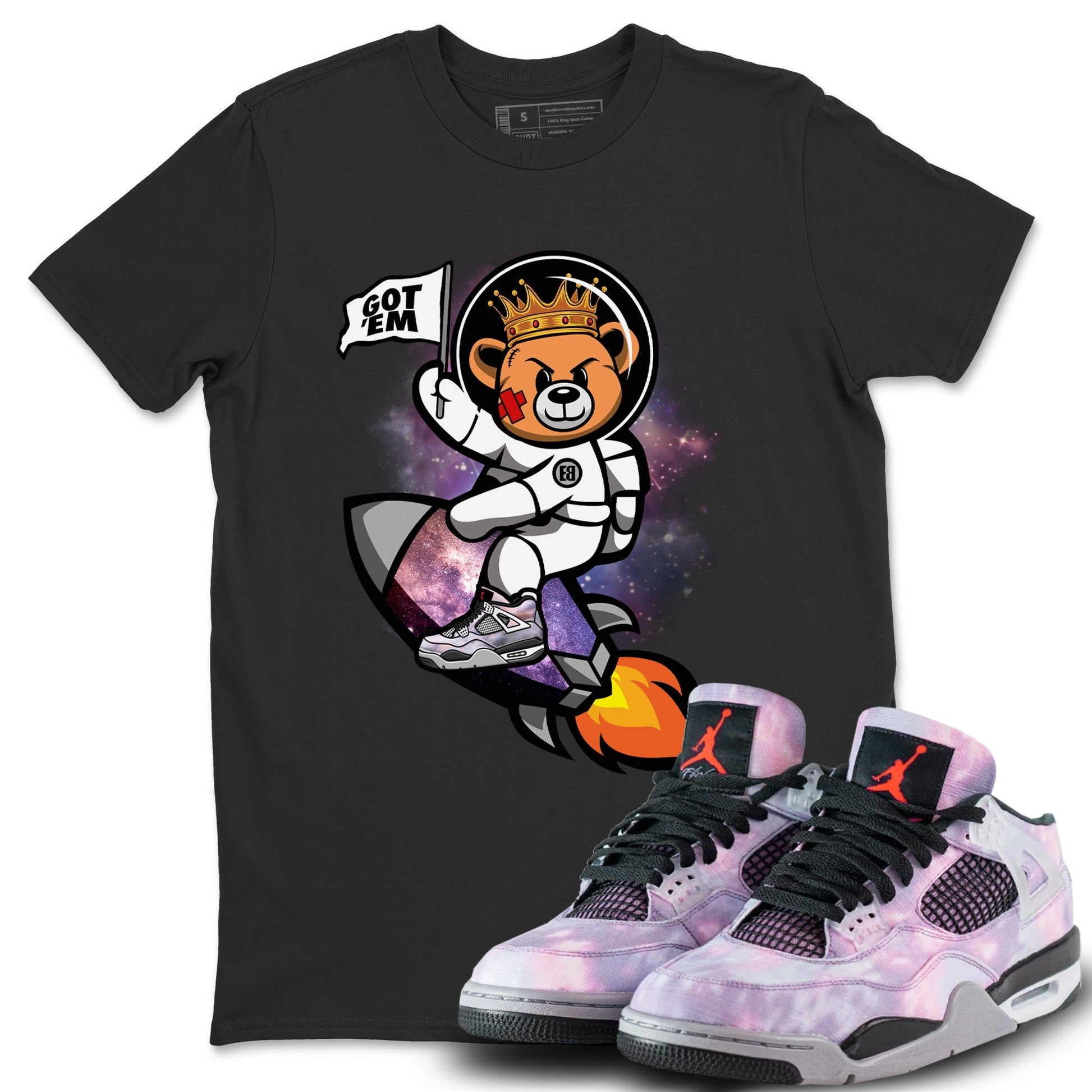 Jordan 4 Zen Master Sneaker Match Tees Astronaut Bear Sneaker Tees Jordan 4 Zen Master Sneaker Release Tees Unisex Shirts