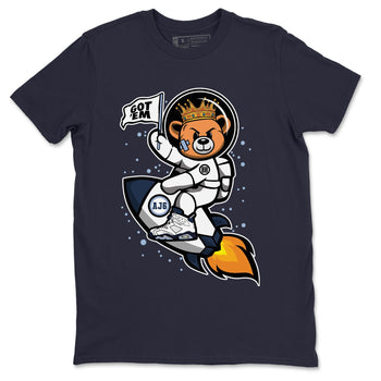 Jordan 6 Midnight Navy Sneaker Match Tees Astronaut Bear Sneaker Tees Jordan 6 Midnight Navy Sneaker Release Tees Unisex Shirts