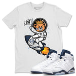 Jordan 6 Midnight Navy Sneaker Match Tees Astronaut Bear Sneaker Tees Jordan 6 Midnight Navy Sneaker Release Tees Unisex Shirts
