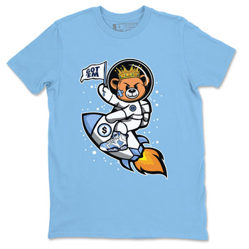 Jordan 6 UNC Sneaker Match Tees Astronaut Bear Sneaker Tees Jordan 6 UNC Sneaker Release Tees Unisex Shirts