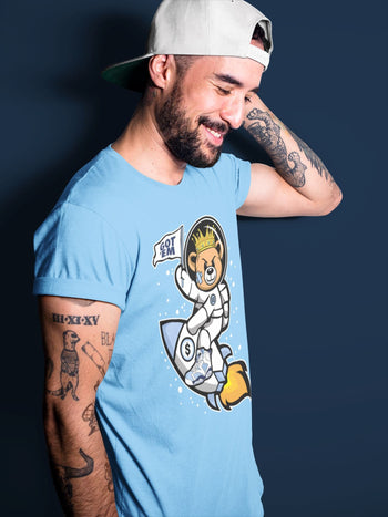 Jordan 6 UNC Sneaker Match Tees Astronaut Bear Sneaker Tees Jordan 6 UNC Sneaker Release Tees Unisex Shirts