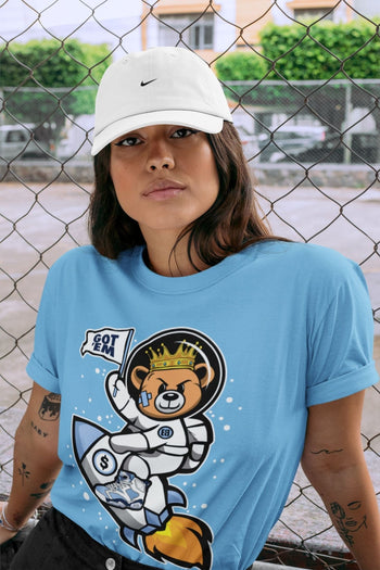 Jordan 6 UNC Sneaker Match Tees Astronaut Bear Sneaker Tees Jordan 6 UNC Sneaker Release Tees Unisex Shirts