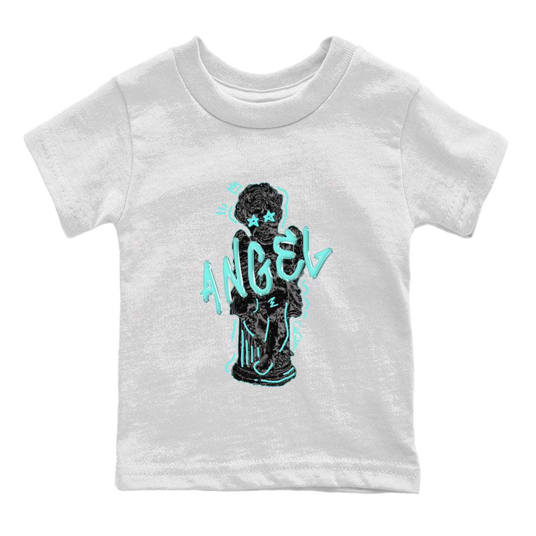 Air Force 1 Tiffany Sneaker Match Tees Baby Angel Sneaker Tees Nike Tiffany AF1Sneaker Release Tees Kids Shirts White 2