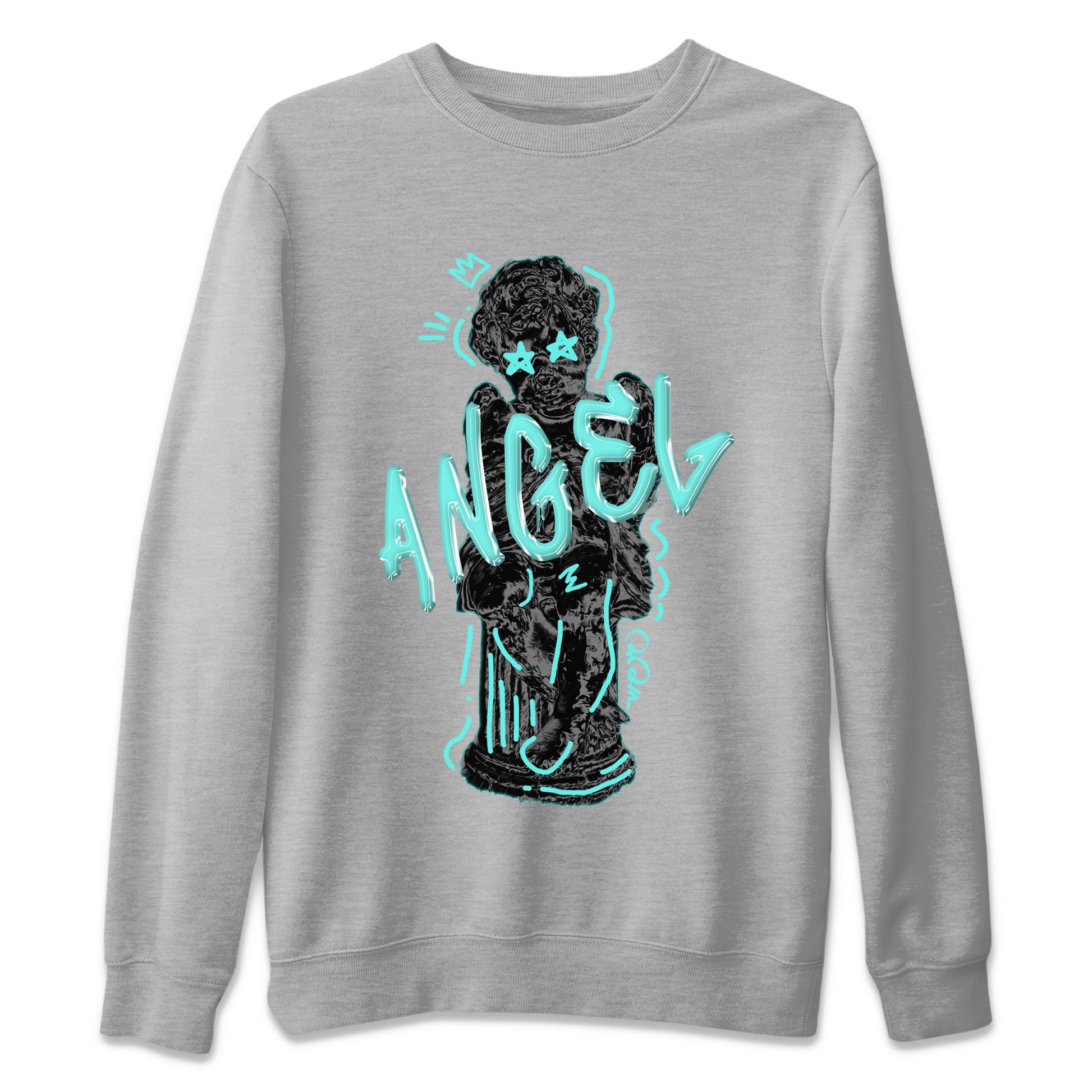 Air Force 1 Tiffany Sneaker Match Tees Baby Angel Sneaker Tees Nike Tiffany AF1Sneaker Release Tees Unisex Shirts Heather Grey 2