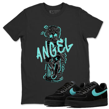 Air Force 1 Tiffany Sneaker Match Tees Baby Angel Sneaker Tees Nike Tiffany AF1Sneaker Release Tees Unisex Shirts Black 1