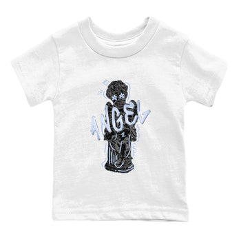11s Black and Varsity Royal shirt to match jordans Baby Angel sneaker tees Air Jordan 11 Black/Varsity Royal SNRT Sneaker Release Tees Baby Toddler White 2 T-Shirt