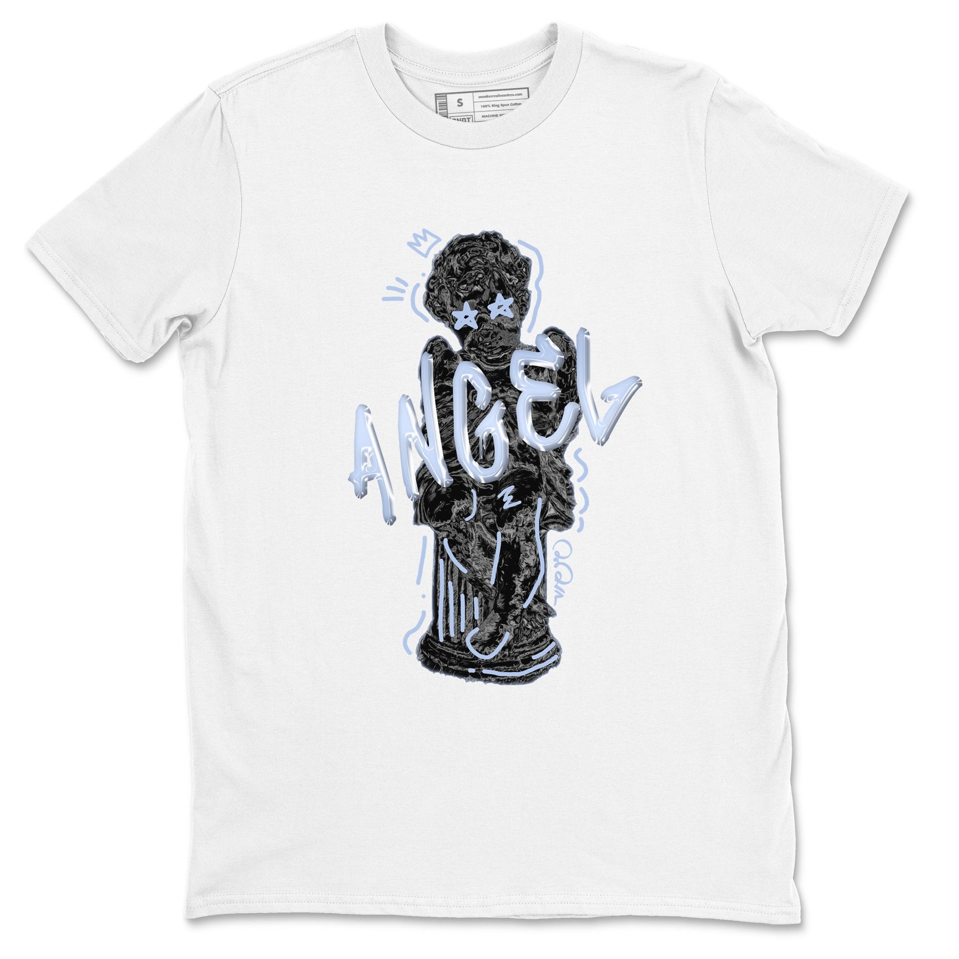 11s Black and Varsity Royal shirt to match jordans Baby Angel sneaker tees Air Jordan 11 Black/Varsity Royal SNRT Sneaker Release Tees Unisex White 2 T-Shirt