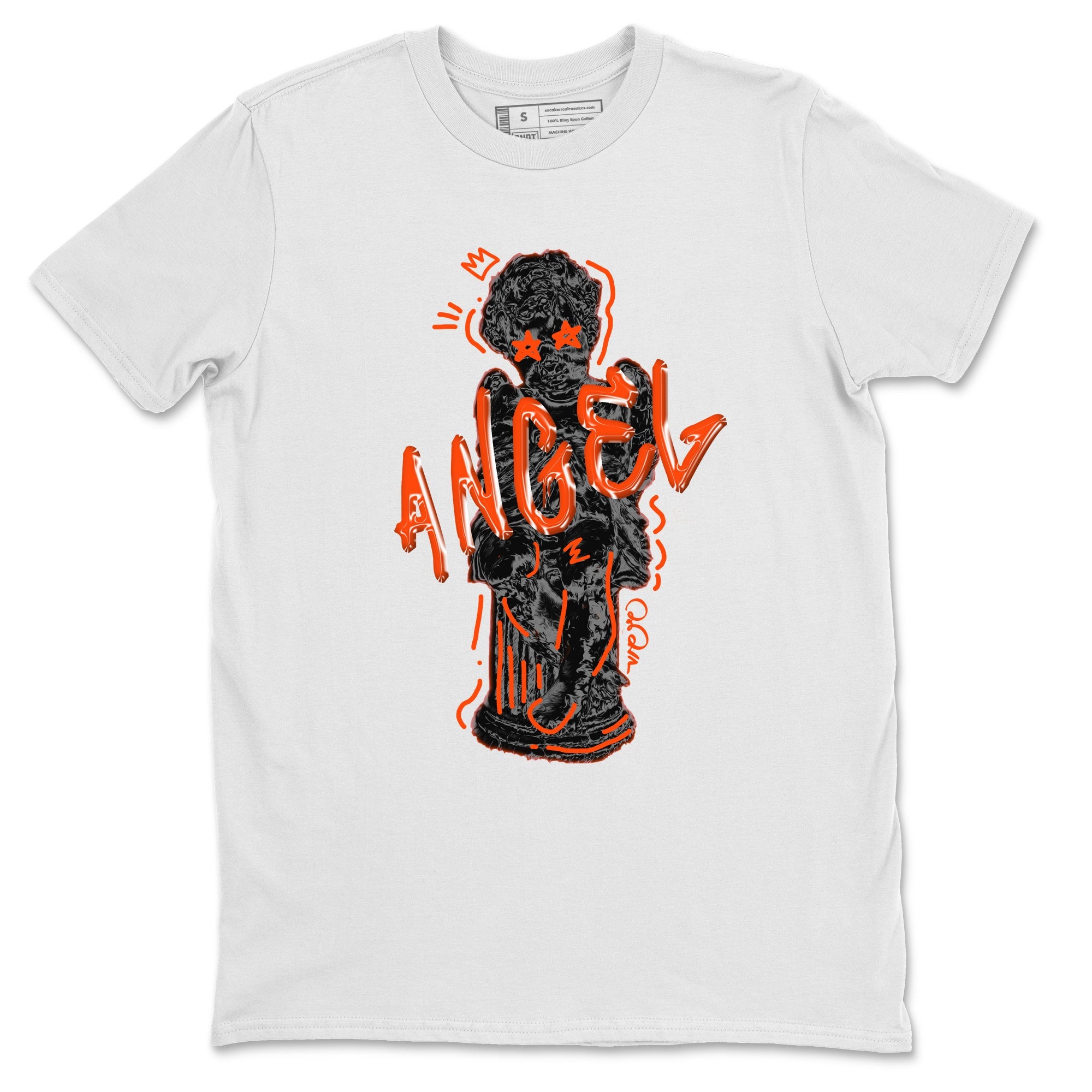 Air Jordan 12 Brilliant Orange Sneaker Match Tees Baby Angel Sneaker Tees AJ12 Brilliant Orange Sneaker Release Tees Unisex Shirts White 2