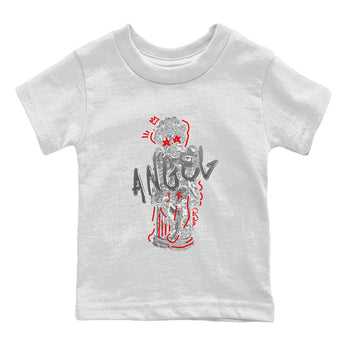 Air Jordan 13 Wolf Grey Sneaker Match Tees Baby Angel Sneaker Tees AJ13 Wolf Grey Sneaker Release Tees Kids Shirts White 2